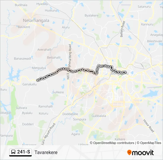 241-S Bus Line Map
