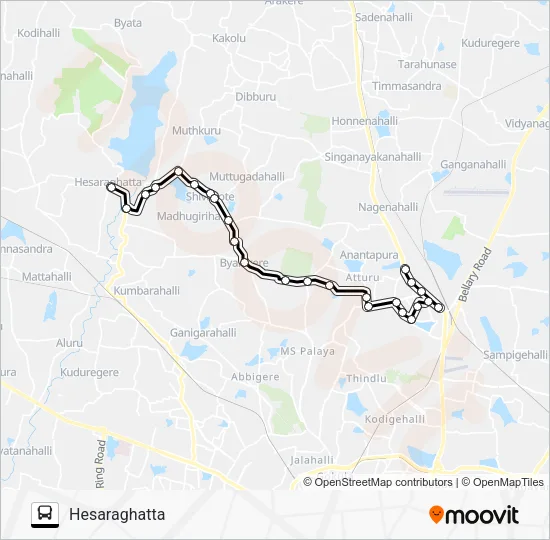 405 PTH-HSG Bus Line Map