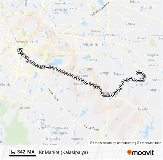 342-MA Bus Line Map