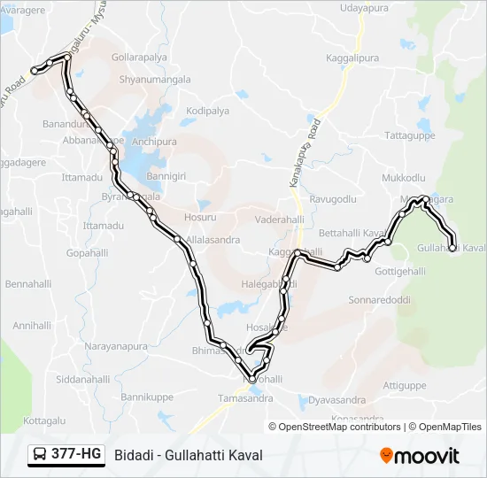 377-HG Bus Line Map