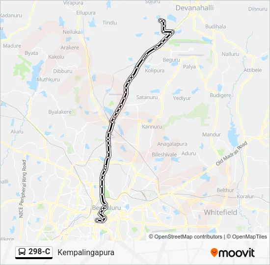 298-C Bus Line Map