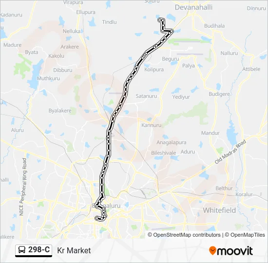 298-C Bus Line Map