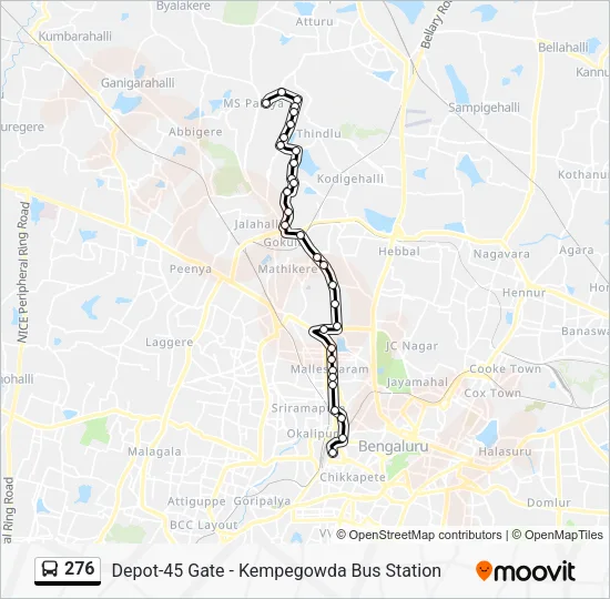 276 Bus Line Map