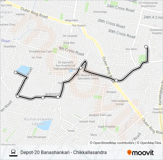 D20-CSBS Bus Line Map