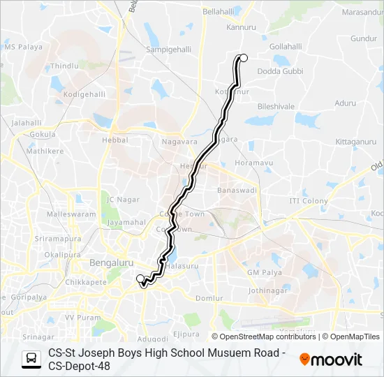 SJBHS-04C Bus Line Map