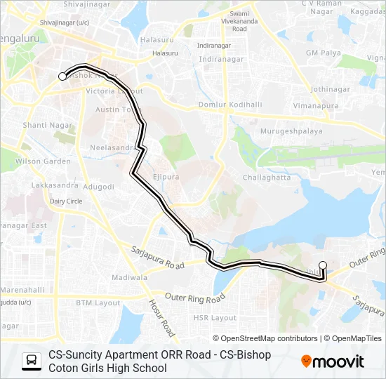 BCGHS-19 Bus Line Map