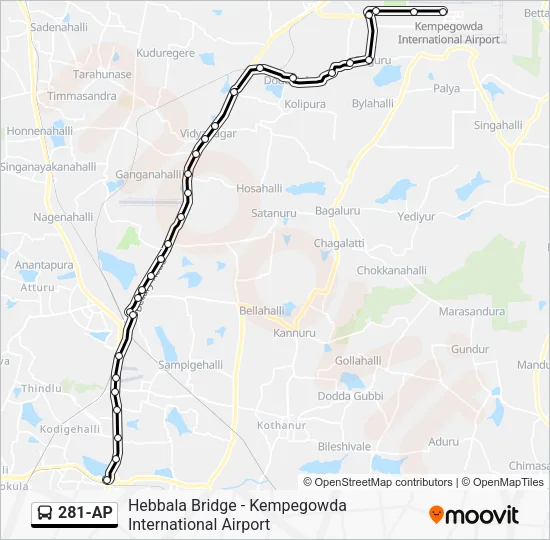 281-AP Bus Line Map