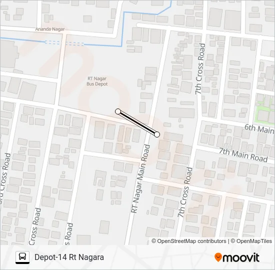 D14-D14G Bus Line Map