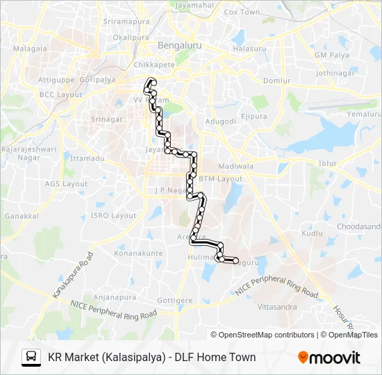 369 KMT-DLF Bus Line Map