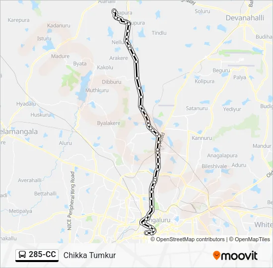 285-CC Bus Line Map