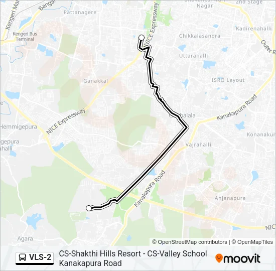 VLS-2 Bus Line Map
