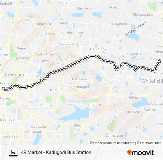 319 KMT-KDG Bus Line Map