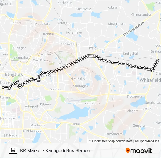 319 KMT-KDG Bus Line Map