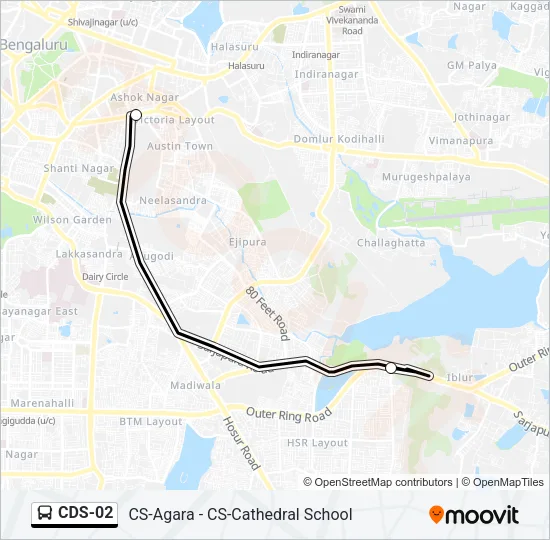 CDS-02 Bus Line Map