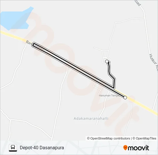 D40-D40G Bus Line Map