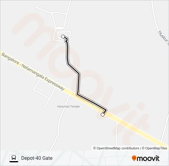 D40-D40G Bus Line Map