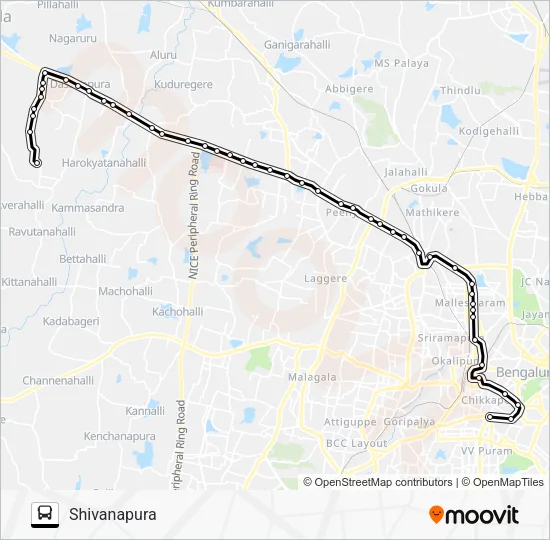 256 KMT-SVP Bus Line Map