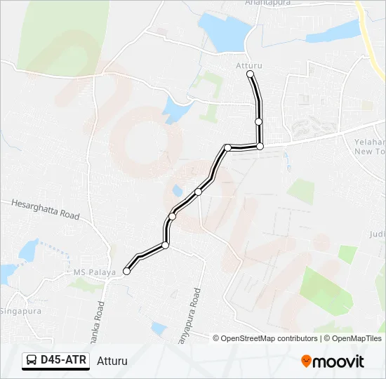D45-ATR Bus Line Map