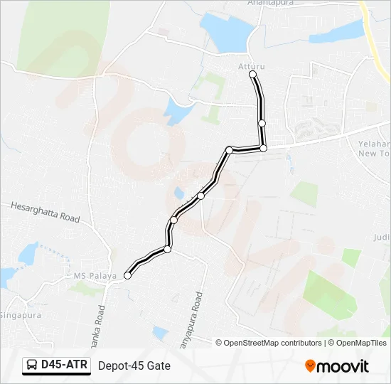 D45-ATR Bus Line Map