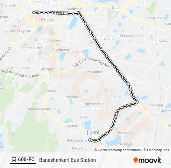 600-FC Bus Line Map