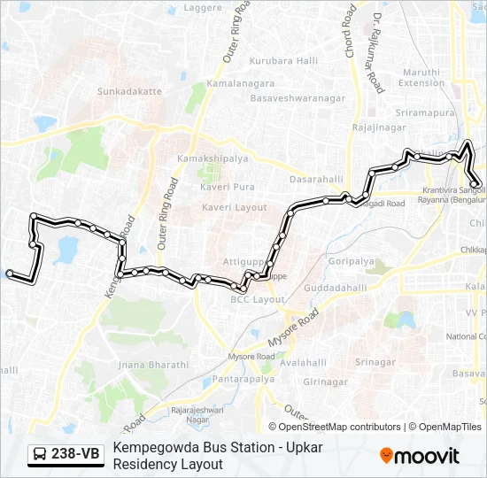 238-VB Bus Line Map