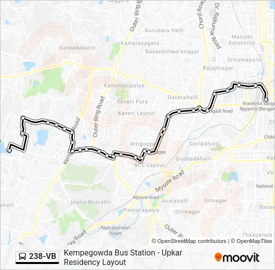 238-VB Bus Line Map