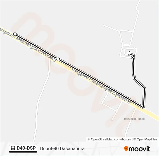 D40-DSP Bus Line Map