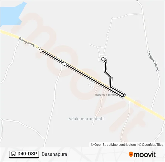 D40-DSP Bus Line Map