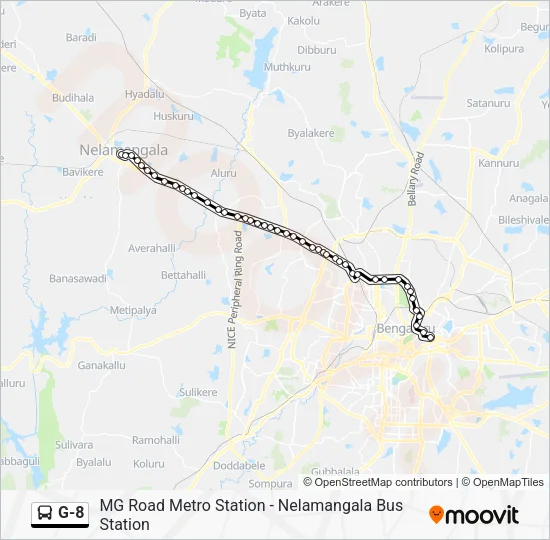 G-8 Bus Line Map