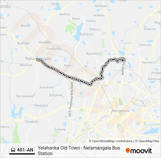 401-AN Bus Line Map