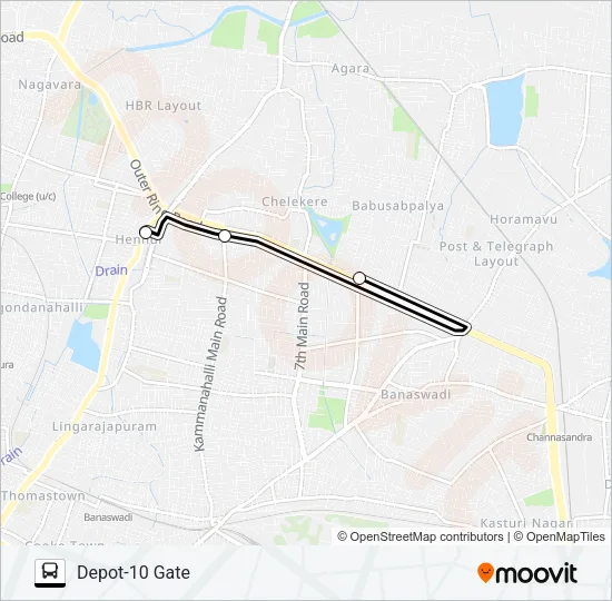 D10G-BSP 302 Bus Line Map