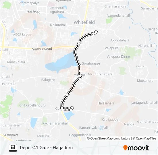 D41G-HGR Bus Line Map