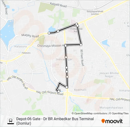 201 D06G-DMR Bus Line Map