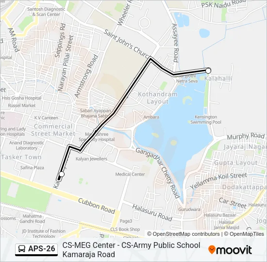 APS-26 Bus Line Map