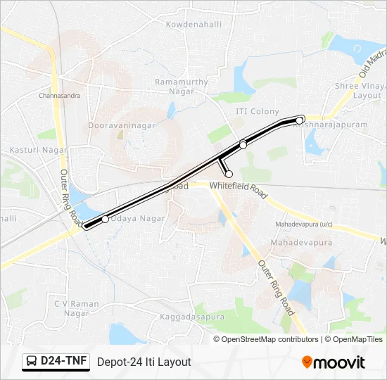 D24-TNF Bus Line Map