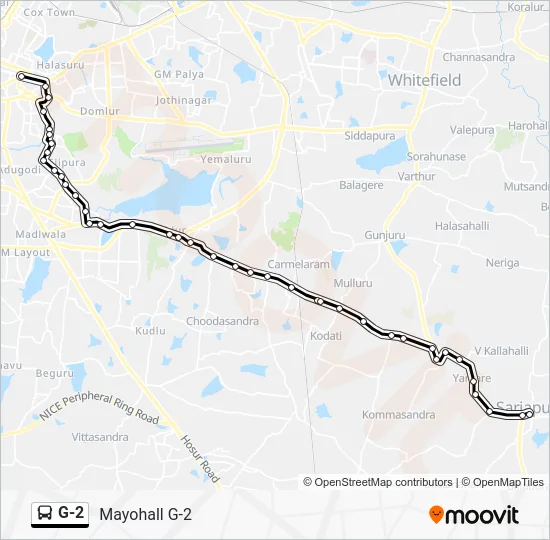 G-2 Bus Line Map