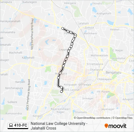 410-FC Bus Line Map