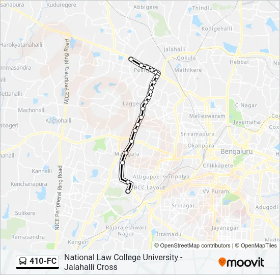 410-FC Bus Line Map