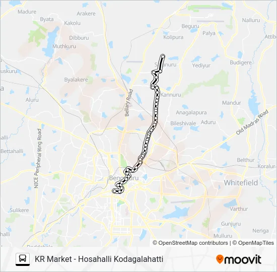 290 KMT-HSH Bus Line Map