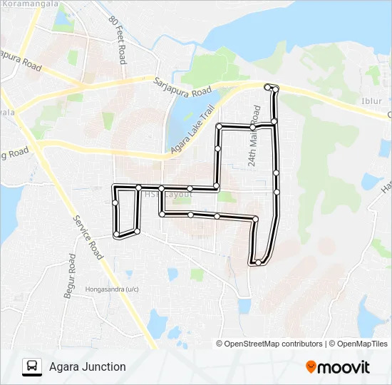 HSR FDR-1 Bus Line Map