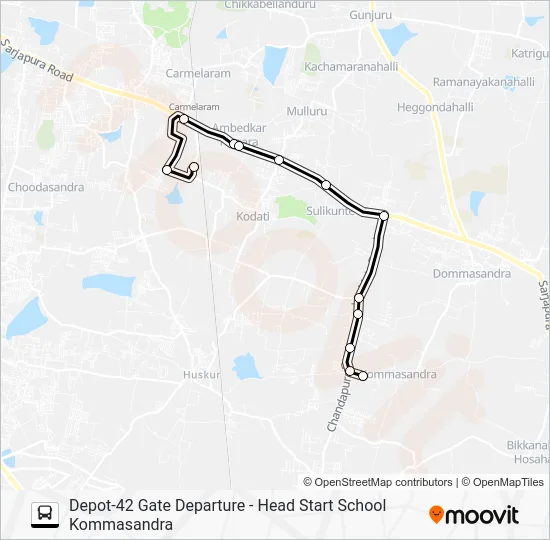 D42G-HSS Bus Line Map