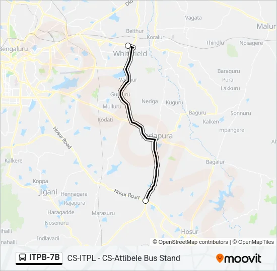 ITPB-7B Bus Line Map