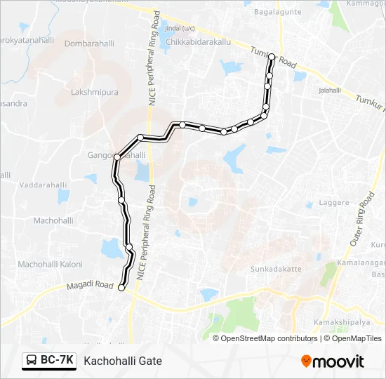 BC-7K Bus Line Map