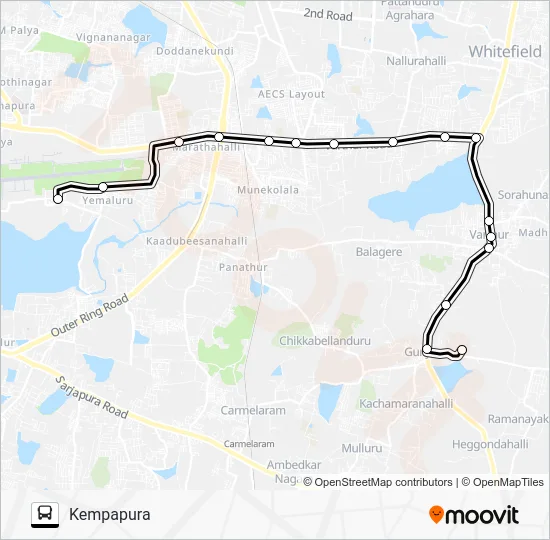 D41G-KMP Bus Line Map