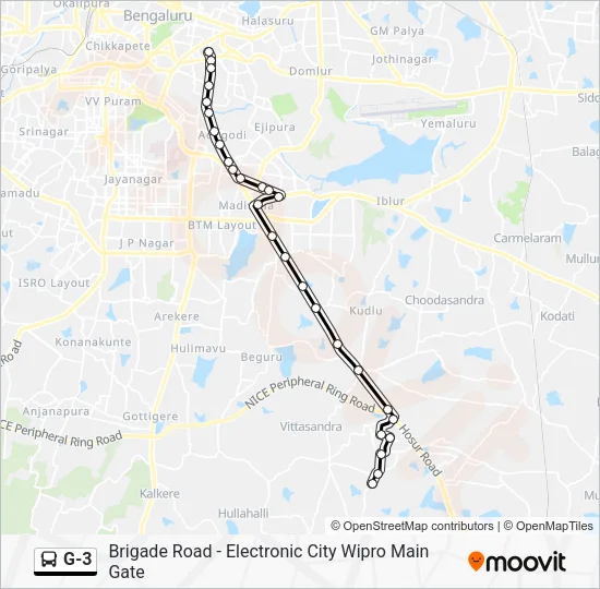 G-3 Bus Line Map