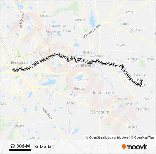 306-M Bus Line Map