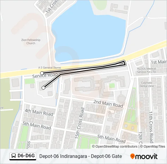 D6-D6G Bus Line Map