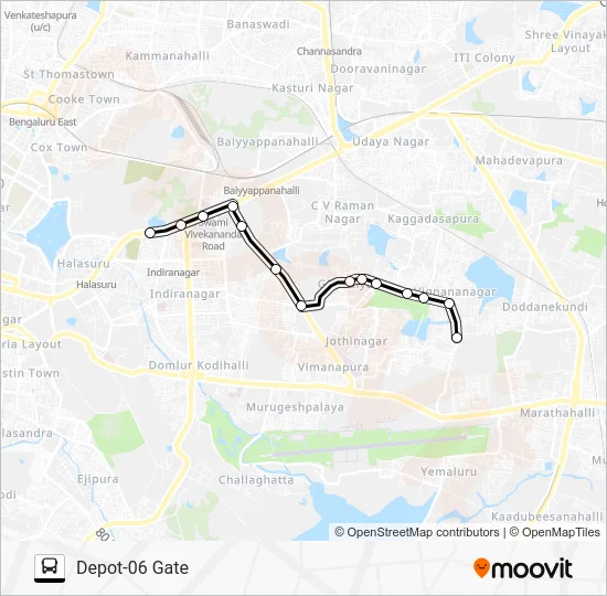330 D6G-BSN Bus Line Map