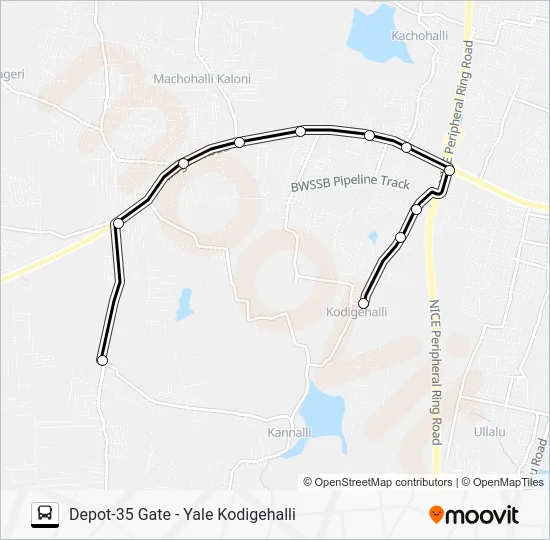 D35G-YKH Bus Line Map
