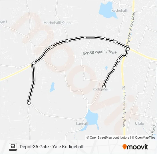 D35G-YKH Bus Line Map